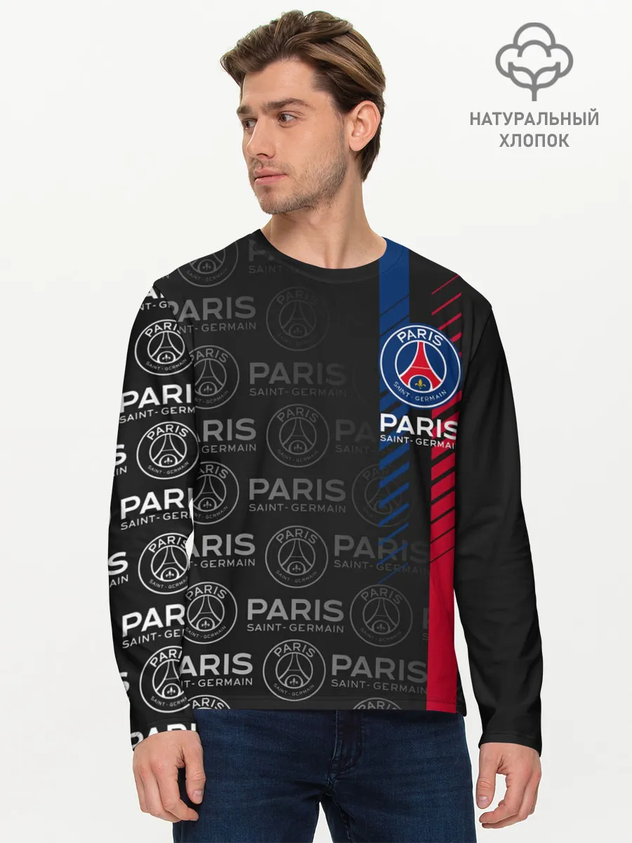 Мужской лонгслив базовый / ФК ПСЖ / PARIS SAINT GERMAIN