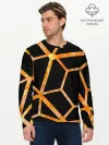 Мужской лонгслив базовый / Hexagon