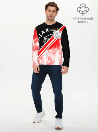 Мужской лонгслив базовый / FC AJAX AMSTERDAM / ФК АЯКС