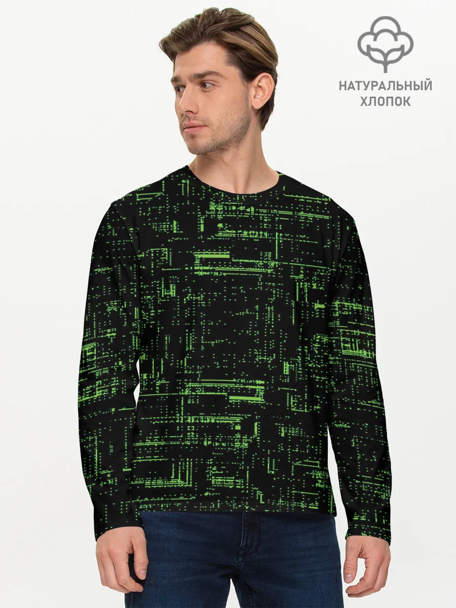 Мужской лонгслив базовый / Схема