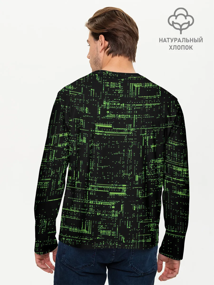 Мужской лонгслив базовый / Схема