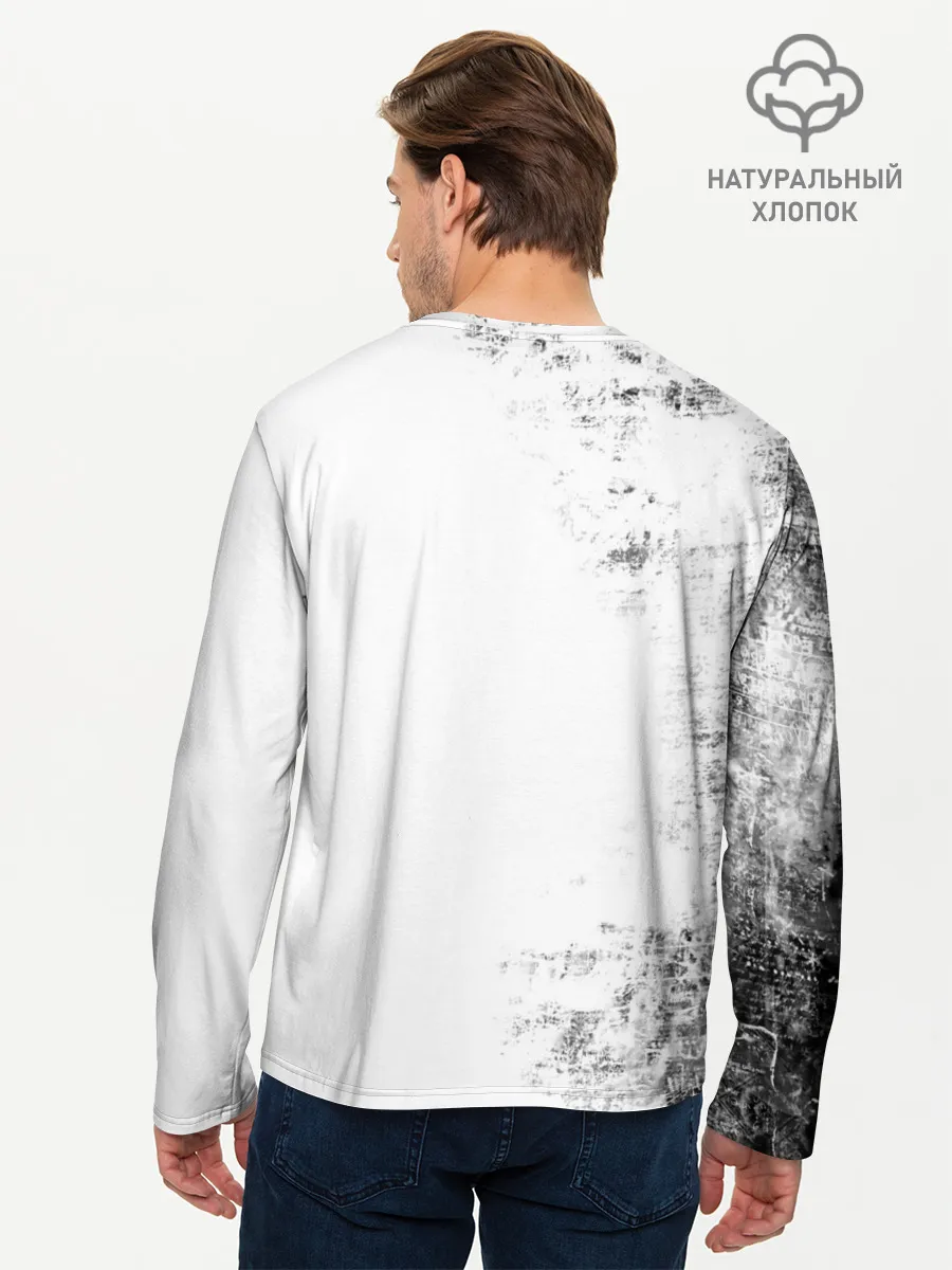 Мужской лонгслив базовый / Черный Аста демон Чёрный клевер