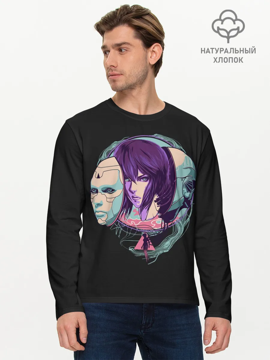 Мужской лонгслив базовый / Мотоко Арт