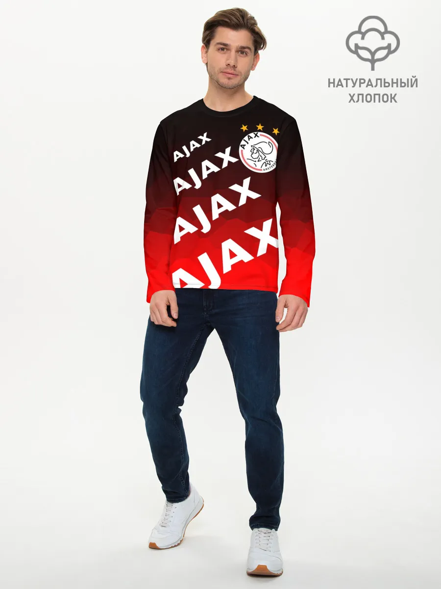 Мужской лонгслив базовый / FC AJAX AMSTERDAM / ФК АЯКС