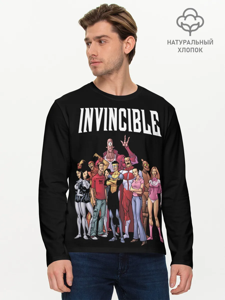 Мужской лонгслив базовый / Неуязвимый