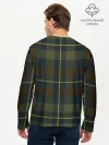 Мужской лонгслив базовый / Шотландская клетка, тартан
