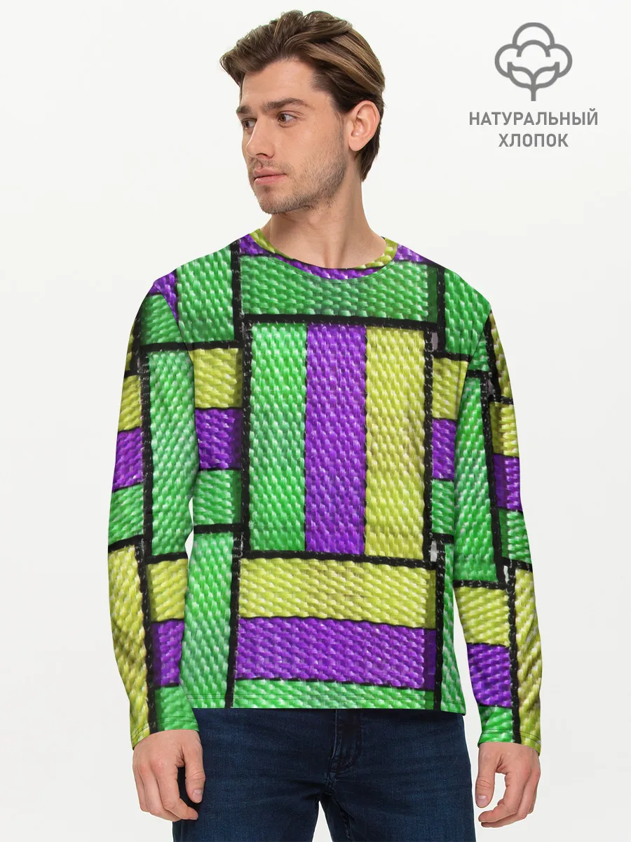 Мужской лонгслив базовый / Цветные Ремешки