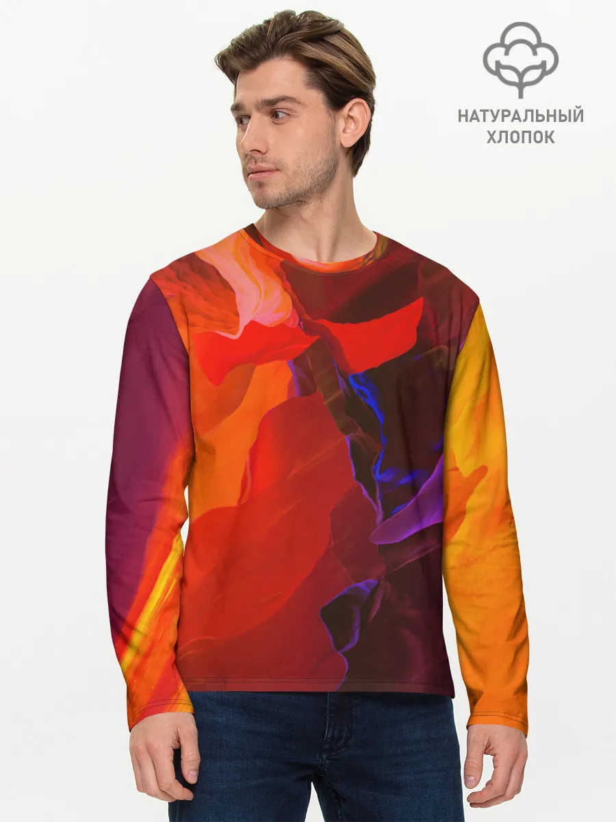 Мужской лонгслив базовый / Что то необычНое