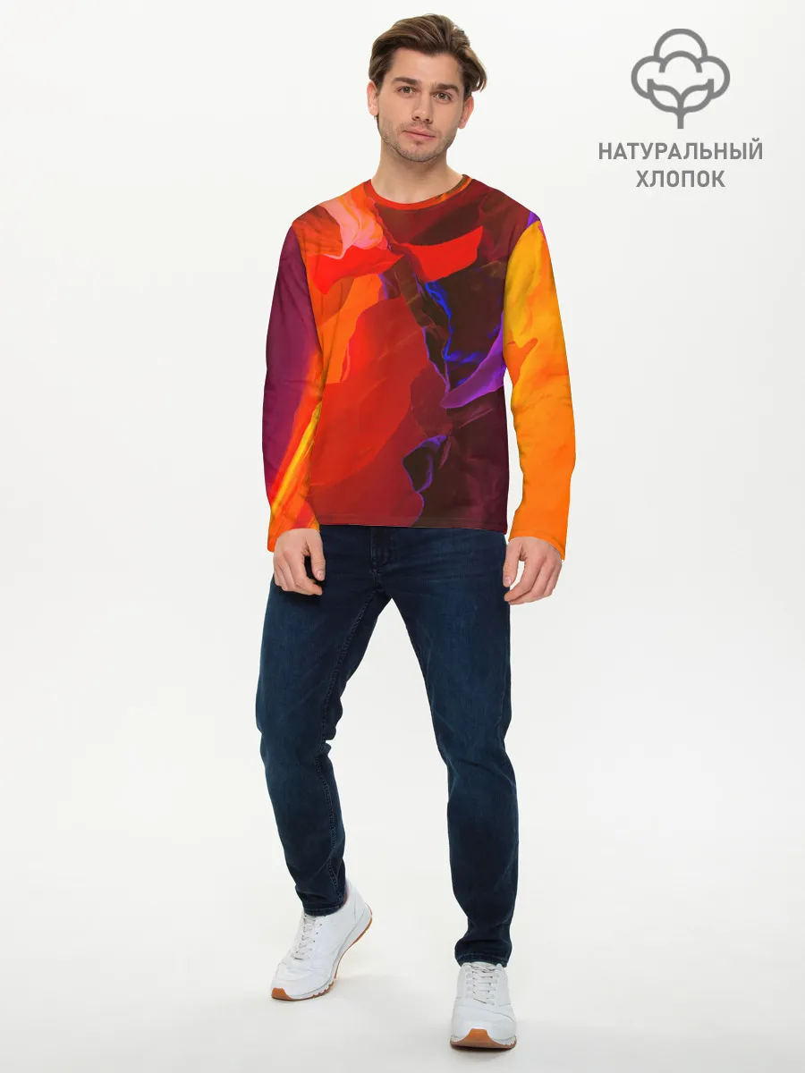 Мужской лонгслив базовый / Что то необычНое