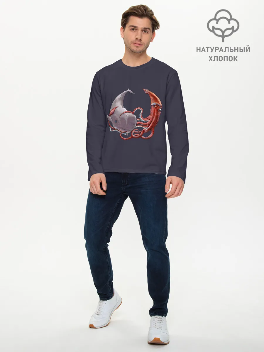 Мужской лонгслив базовый / Naval Confrontation