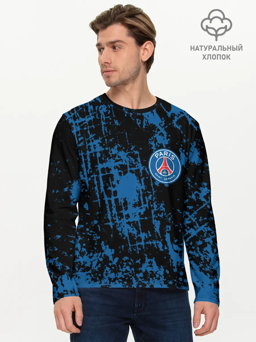 Мужской лонгслив базовый / Пари Сен-Жермен | Paris Saint-German