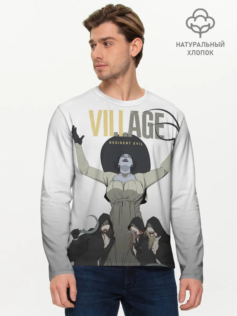 Мужской лонгслив базовый / Дочери леди Димитреску