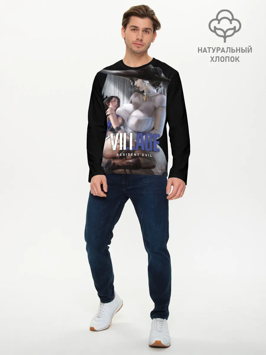 Мужской лонгслив базовый / Димитреску с дочерью