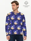 Мужской лонгслив базовый / Sonic pattern
