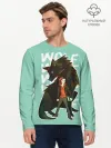 Мужской лонгслив базовый / Wolf