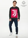 Мужской лонгслив базовый / JUVENTUS / ЮВЕНТУС / НЕОН