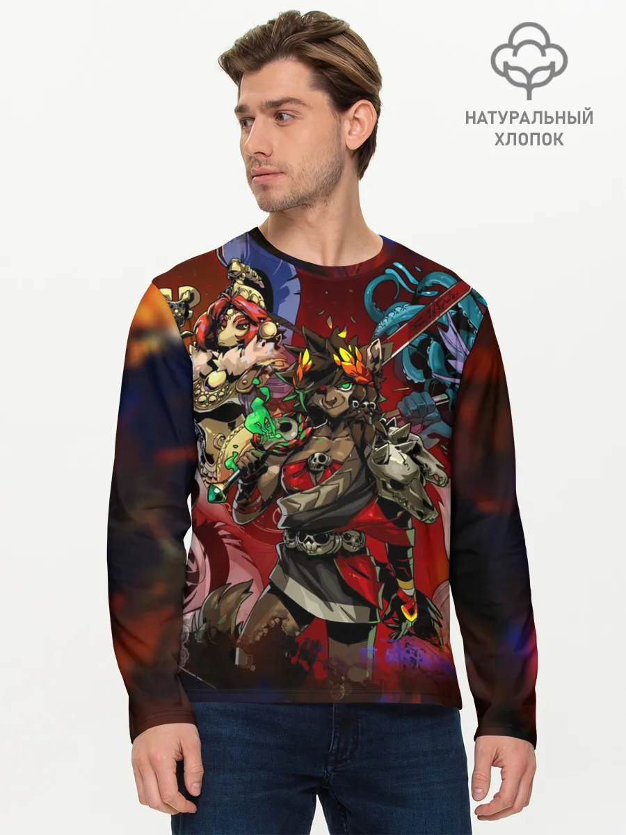 Мужской лонгслив базовый / Hades furry girls