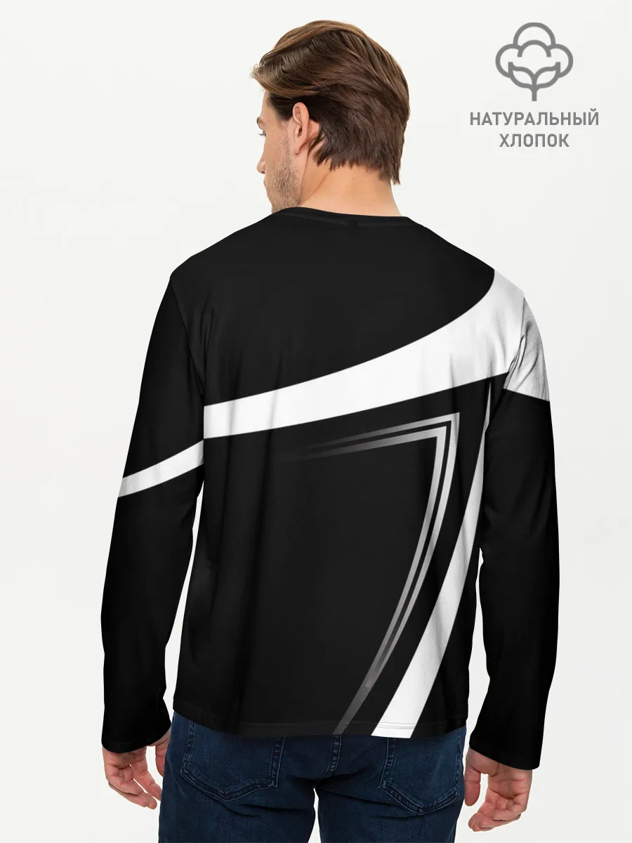 Мужской лонгслив базовый / JUVENTUS / ЮВЕНТУС / ПОЛОСЫ