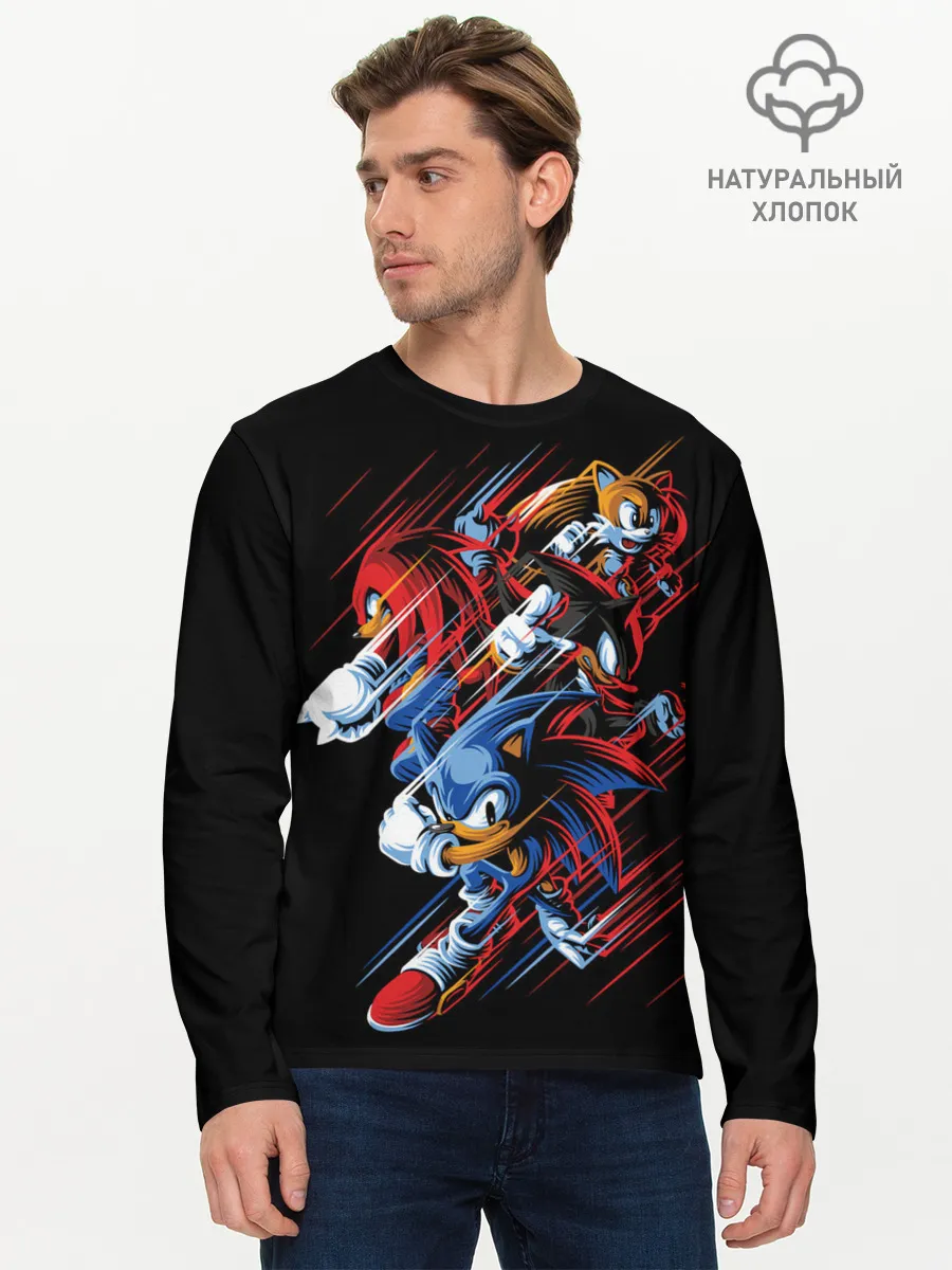 Мужской лонгслив базовый / Sonics team
