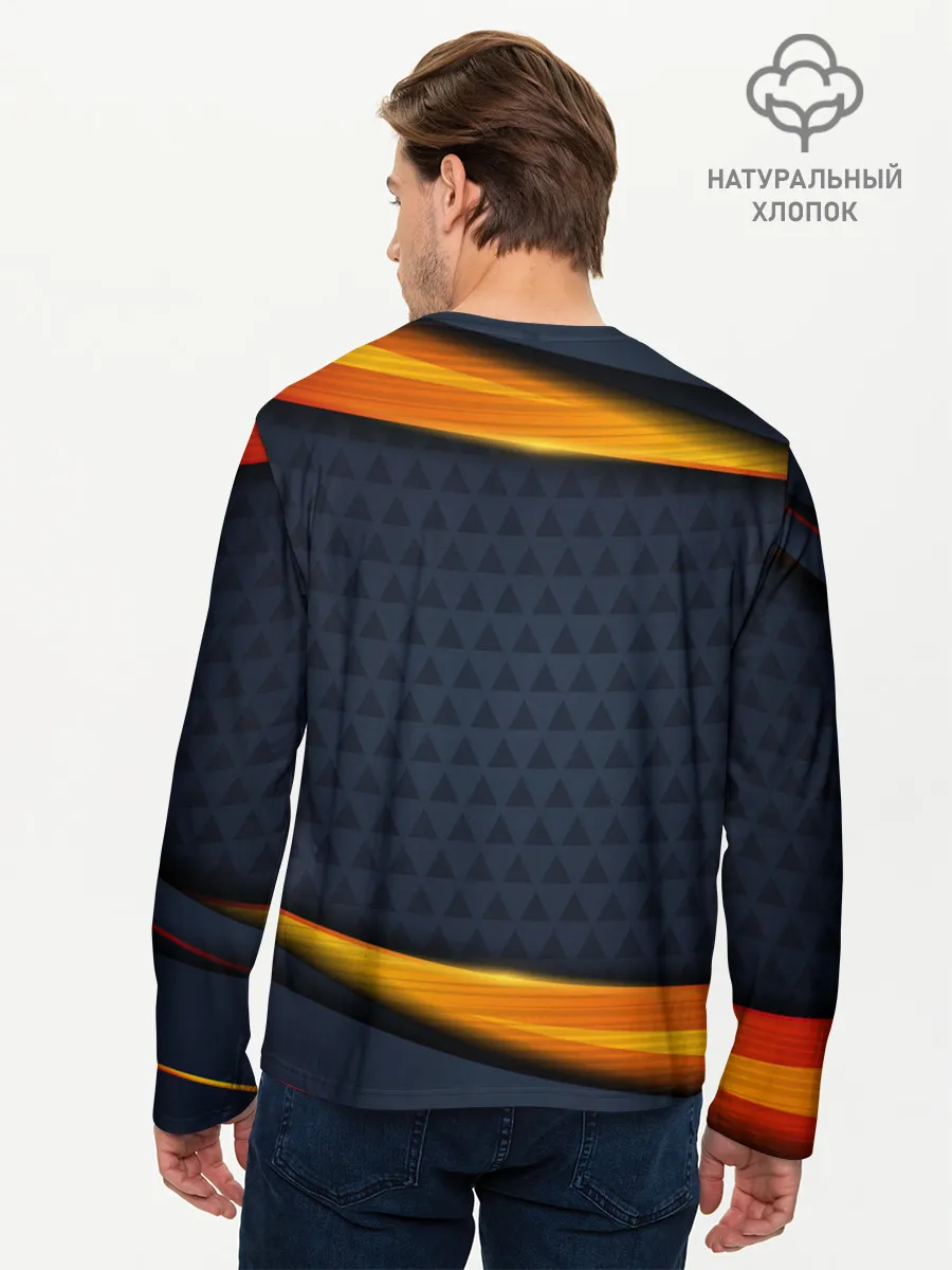 Мужской лонгслив базовый / Sport Dark style