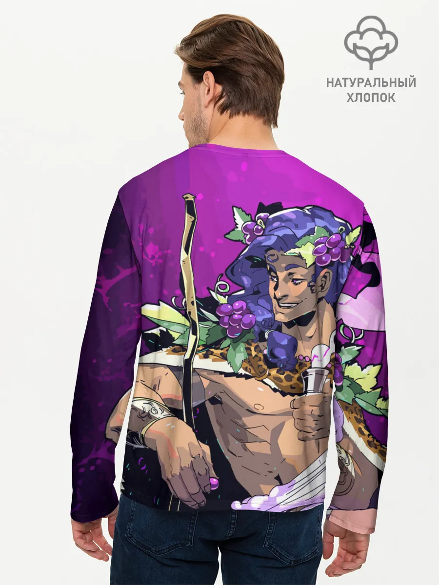 Мужской лонгслив базовый / Бог виноделия Дионис