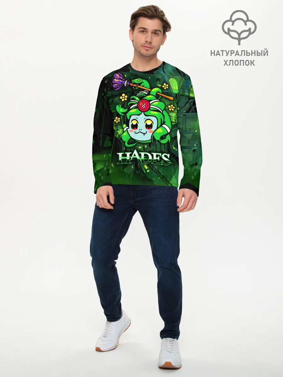 Мужской лонгслив базовый / Hades Dusa Gorgon
