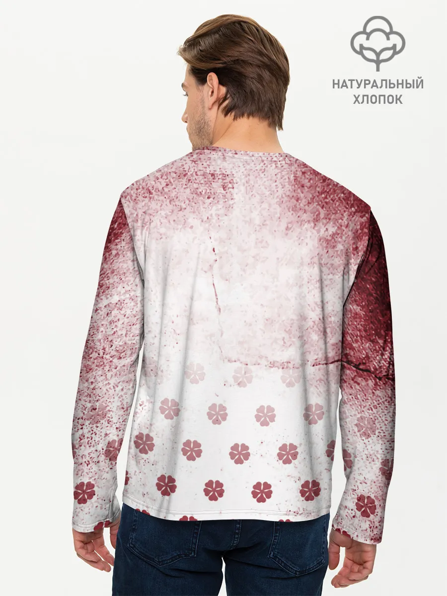 Мужской лонгслив базовый / Зора Идеаре Чёрный клевер