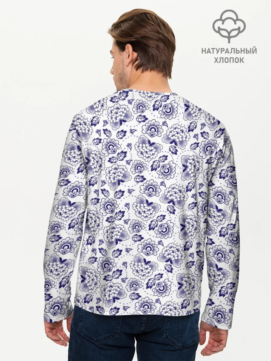 Мужской лонгслив базовый / Узор