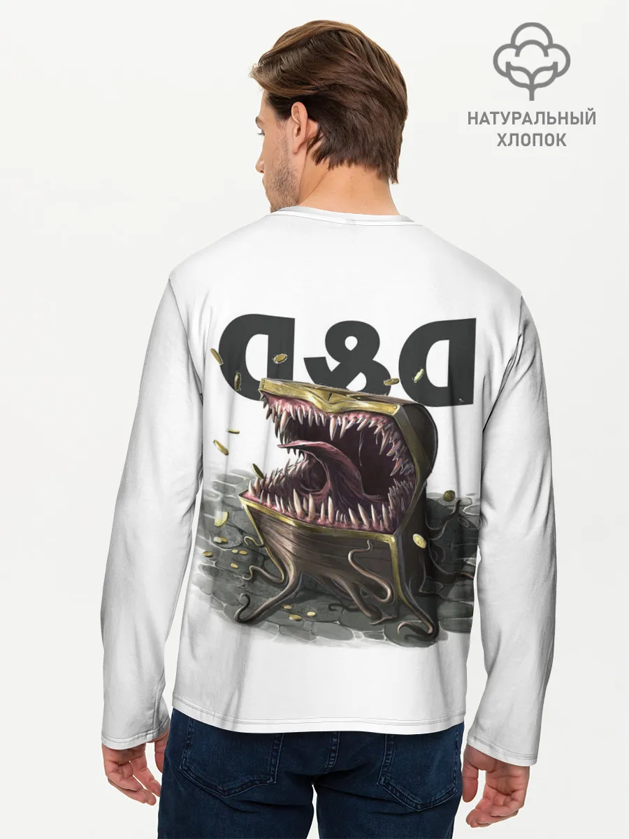 Мужской лонгслив базовый / D&D | Мимик-сундук | ДнД