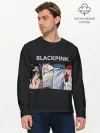 Мужской лонгслив базовый / Hide eyes | Blackpink
