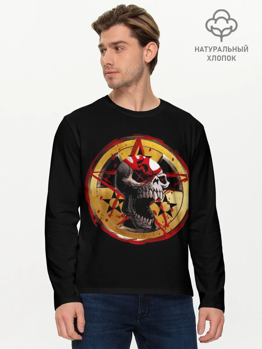 Мужской лонгслив базовый / Five Finger Death Punch | FFDP