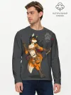 Мужской лонгслив базовый / Furry fox