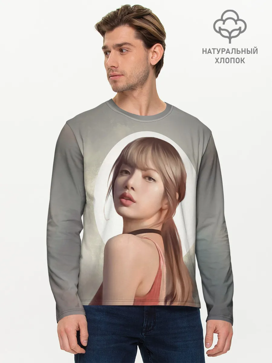 Мужской лонгслив базовый / Лиса маслом