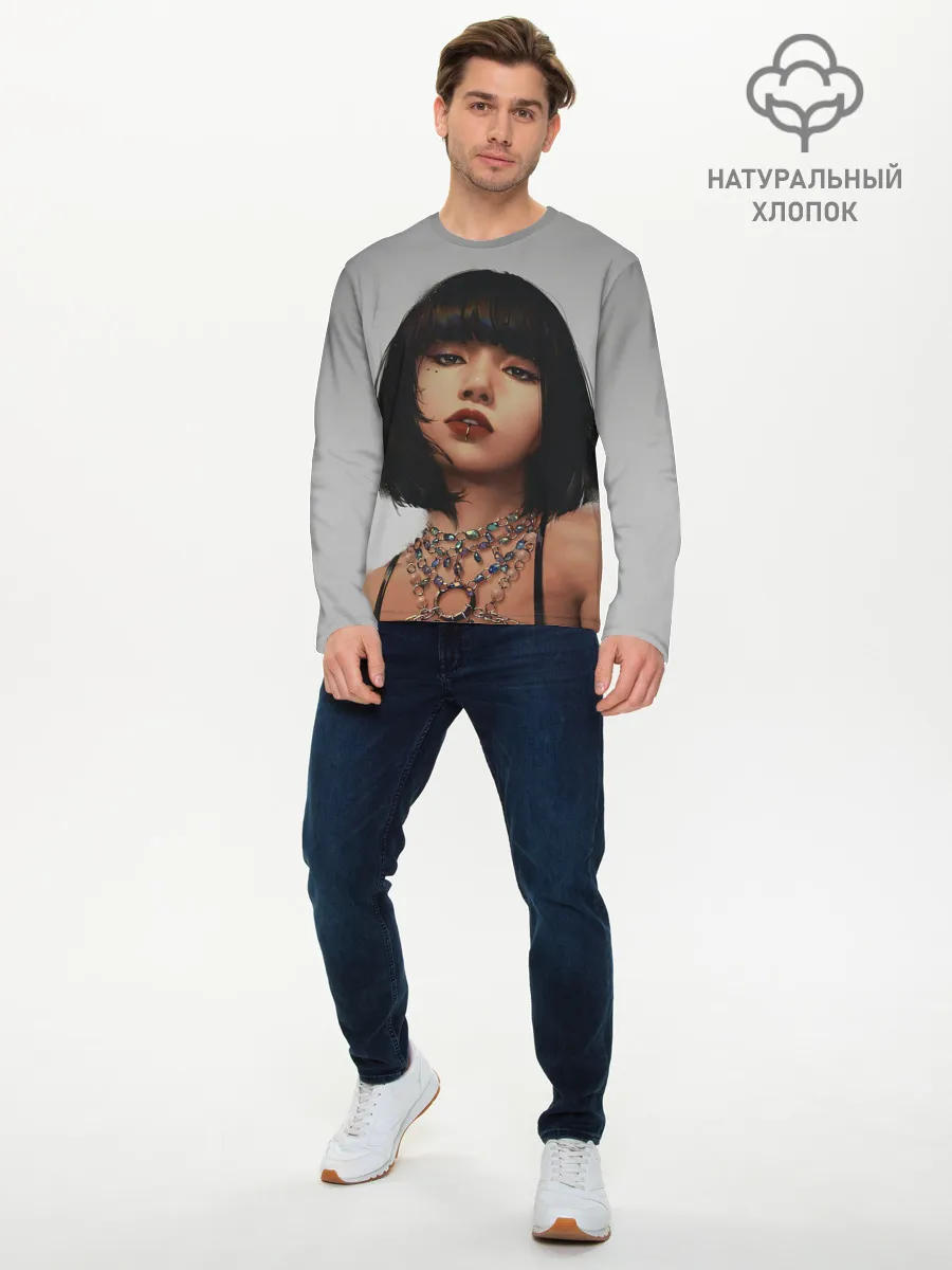 Мужской лонгслив базовый / Hot Lisa