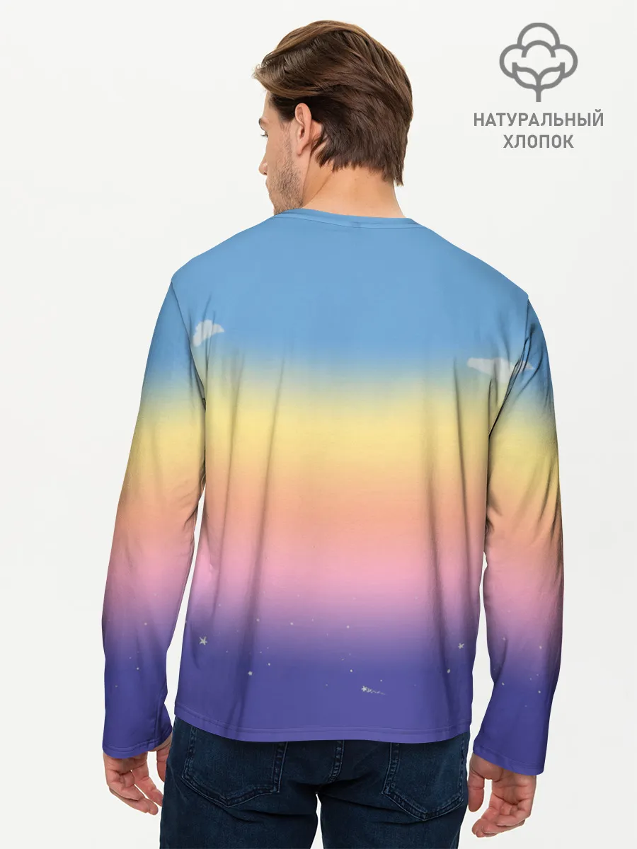 Мужской лонгслив базовый / Animal crossing world