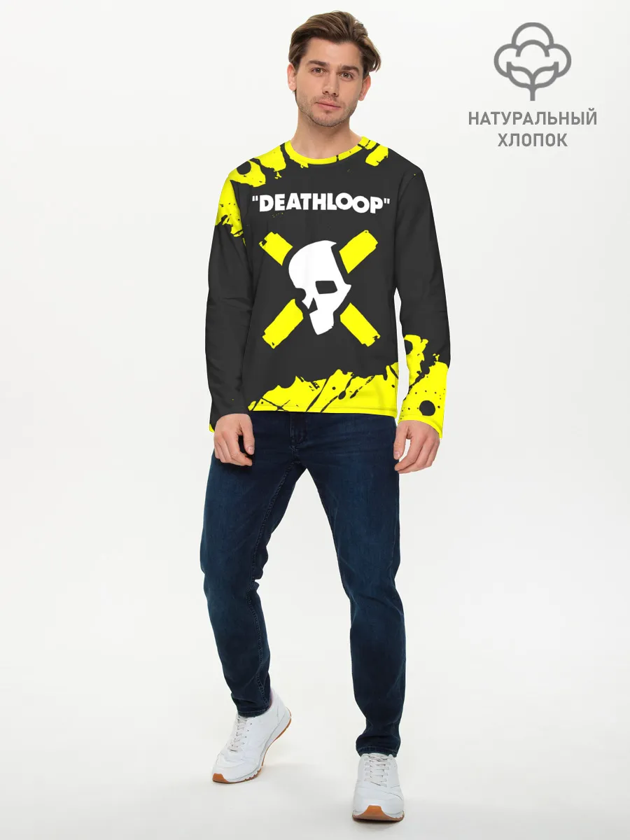 Мужской лонгслив базовый / Deathloop - Paint