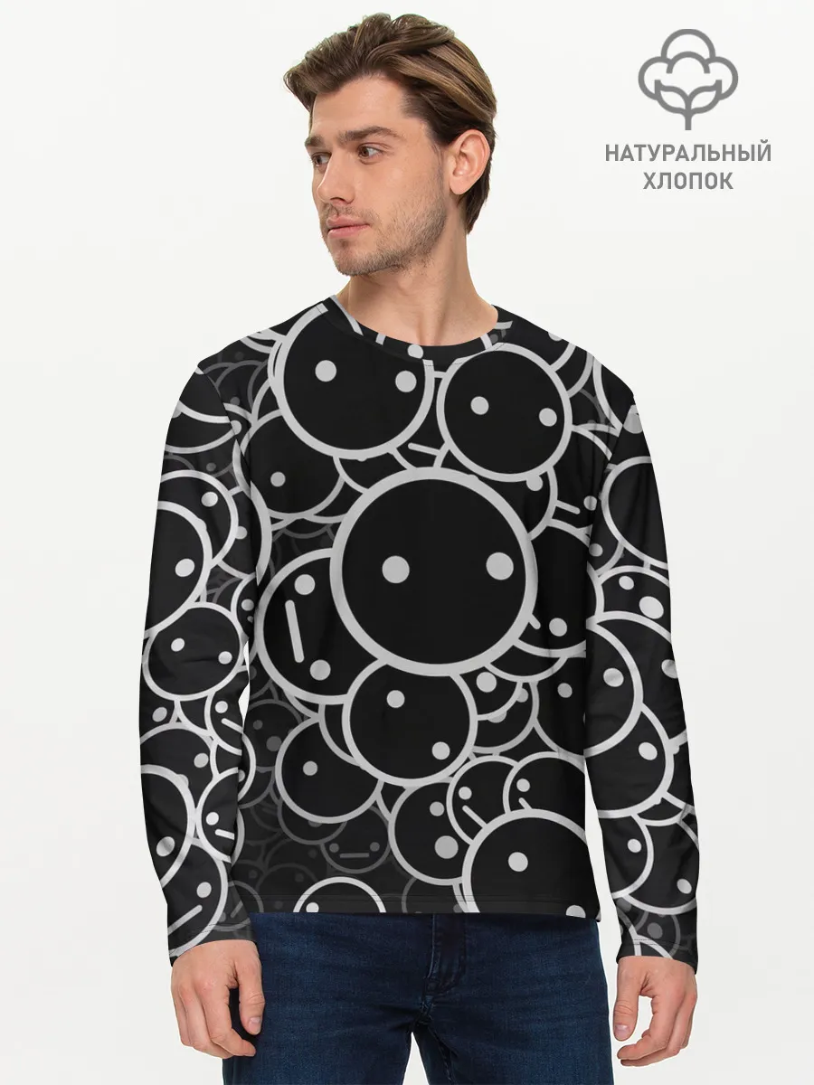 Мужской лонгслив базовый / Smile Texture