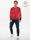 Мужской лонгслив базовый / Red Boards Texture