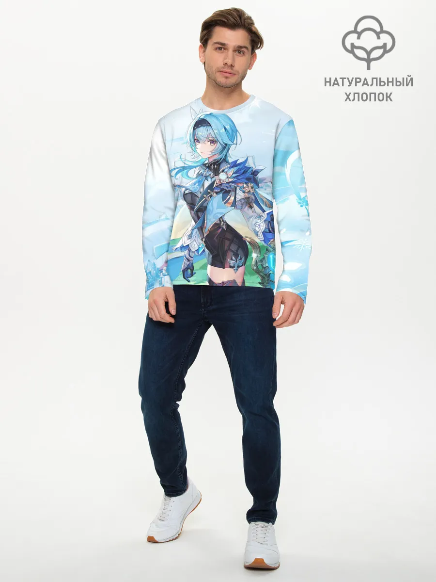 Мужской лонгслив базовый / Eula | Genshin Impact
