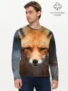 Мужской лонгслив базовый / Хитрая лисица