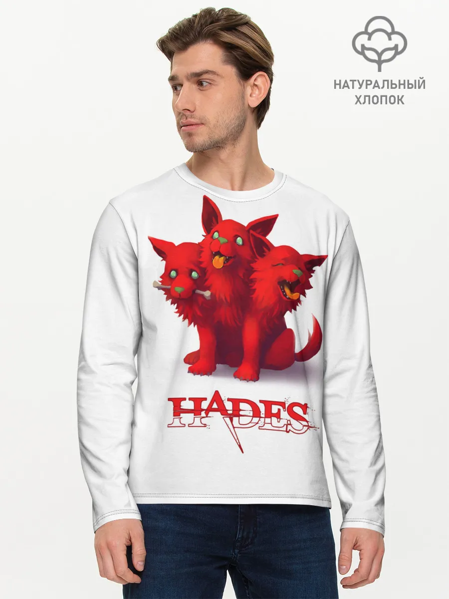 Мужской лонгслив базовый / Hades wolf