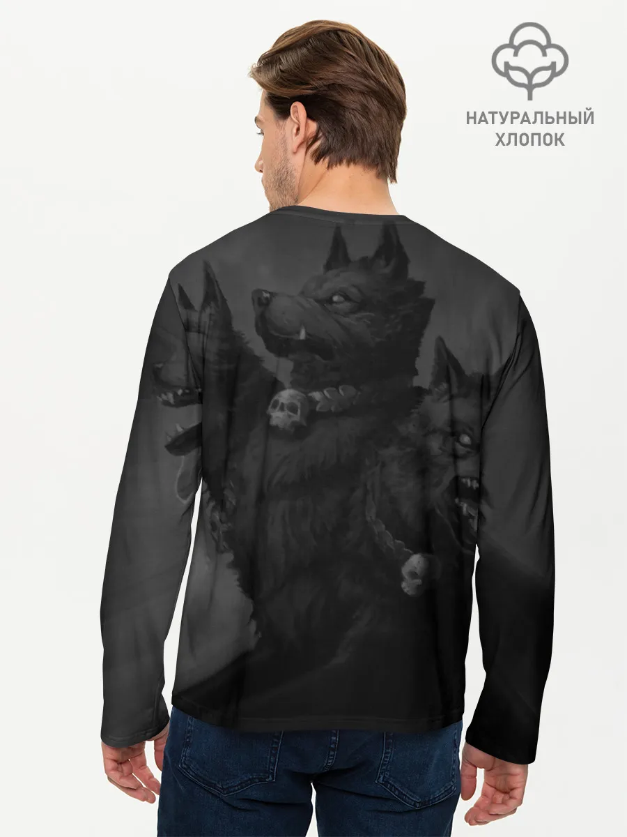Мужской лонгслив базовый / Hades wolf