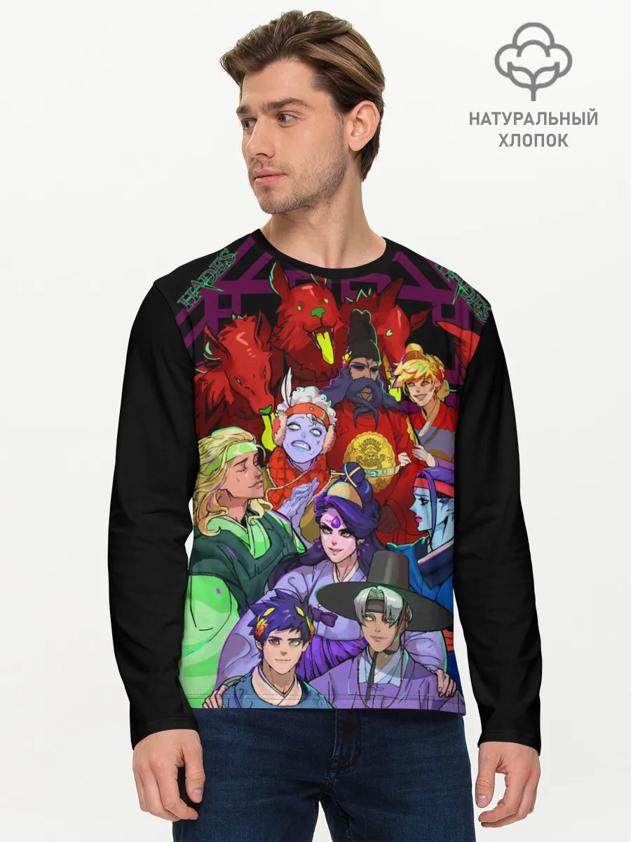 Мужской лонгслив базовый / Hades heroes