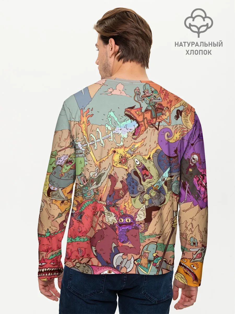 Мужской лонгслив базовый / MONSTER WAR | СЮРРЕАЛИЗМ