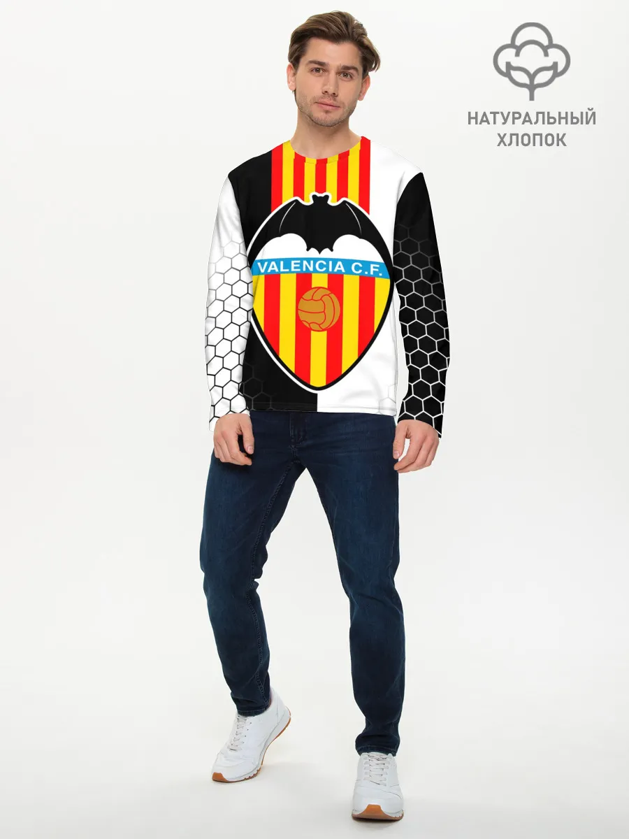 Мужской лонгслив базовый / FC VALENCIA / ФК ВАЛЕНСИЯ