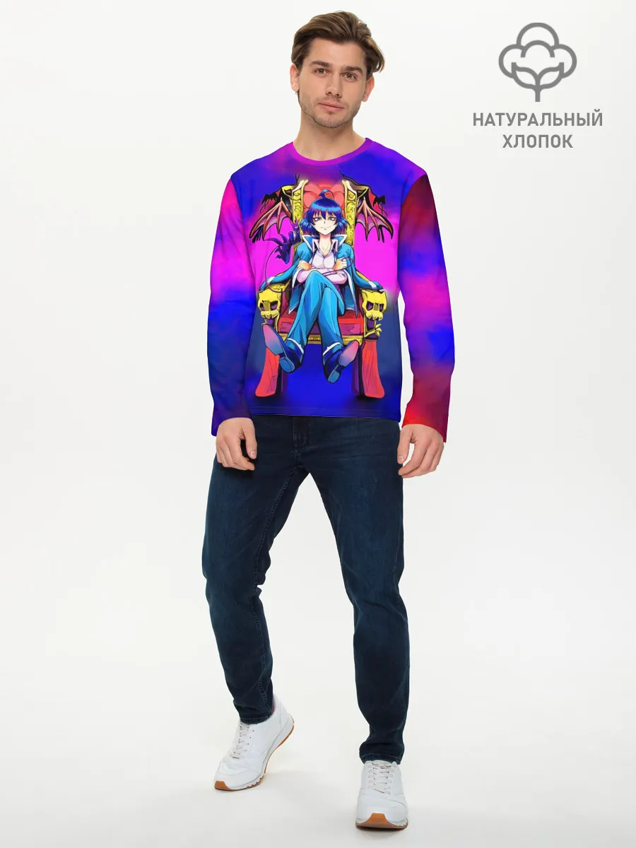 Мужской лонгслив базовый / Добро пожаловать в ад, Ирума