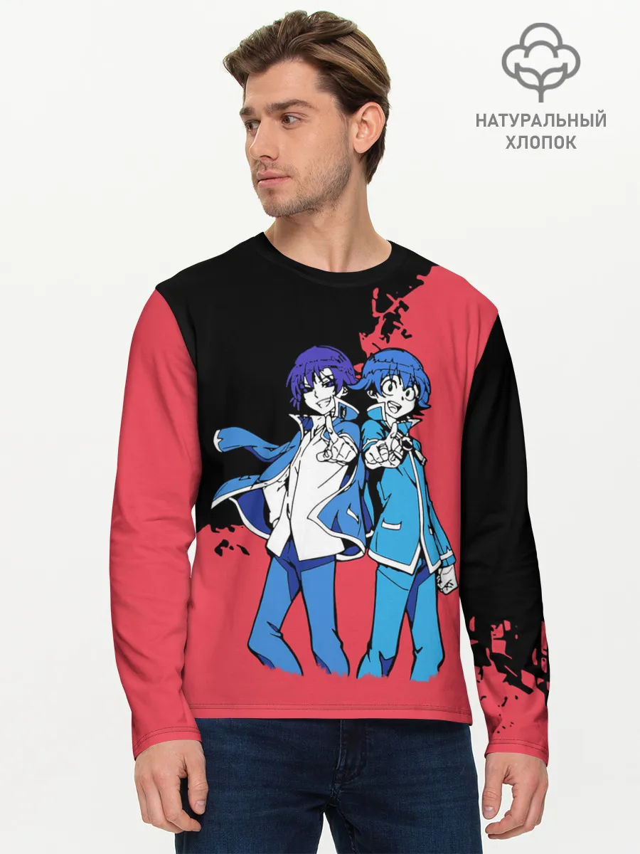 Мужской лонгслив базовый / Добро пожаловать в ад, Ирума