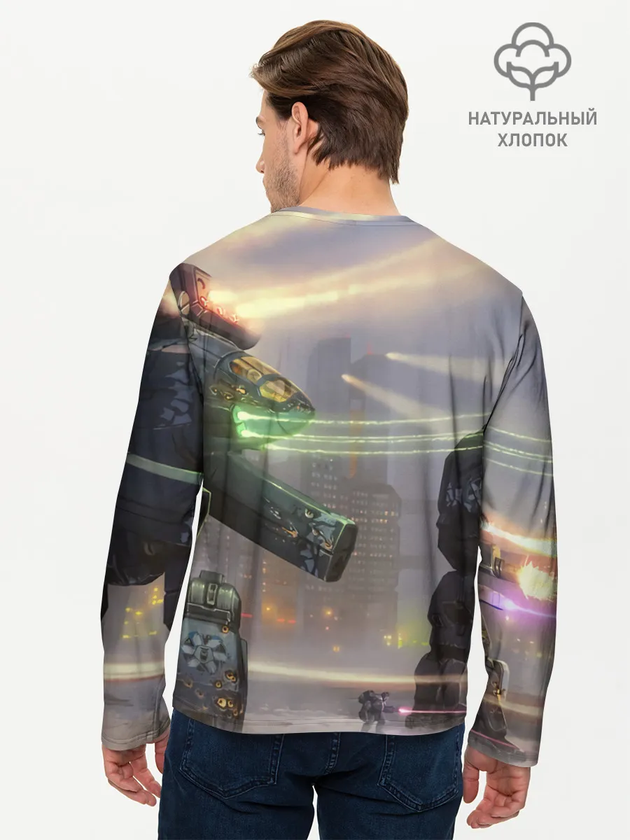 Мужской лонгслив базовый / Боевая техника