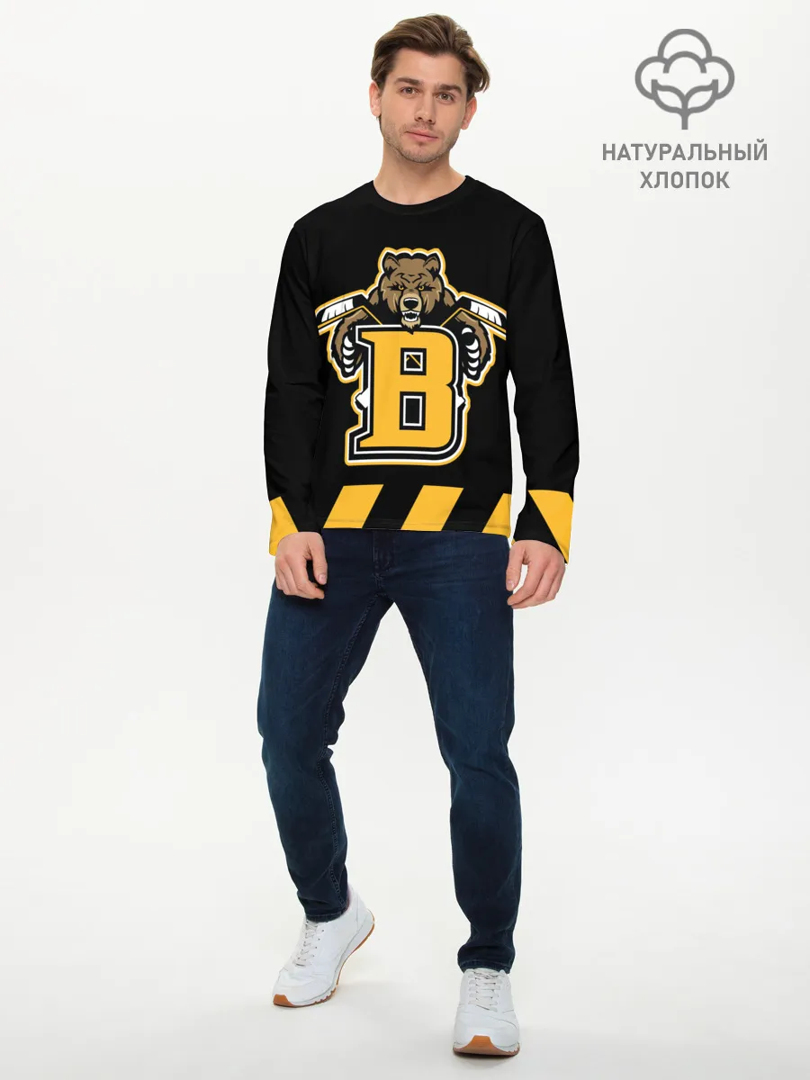 Мужской лонгслив базовый / BOSTON BRUINS