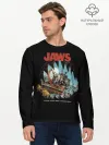 Мужской лонгслив базовый / Jaws cinema